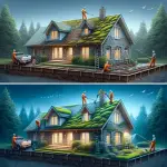 Roof moss removal